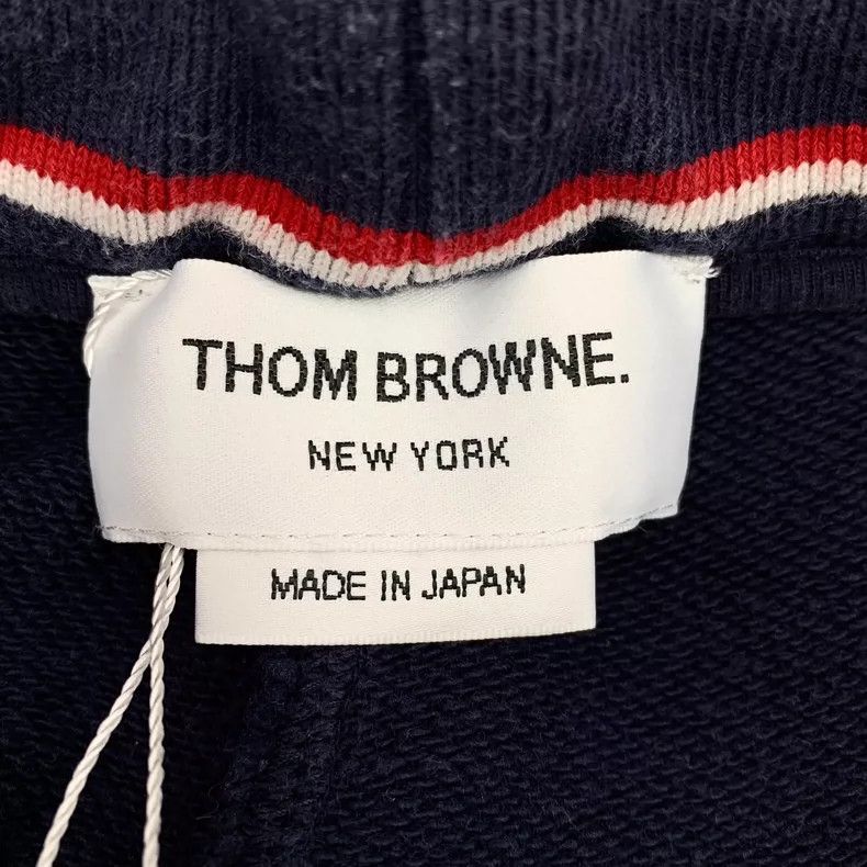 Thom Browne Thom browne Size 2 Dark blue classic four-bar cotton draws Size US 33 - 6 Thumbnail