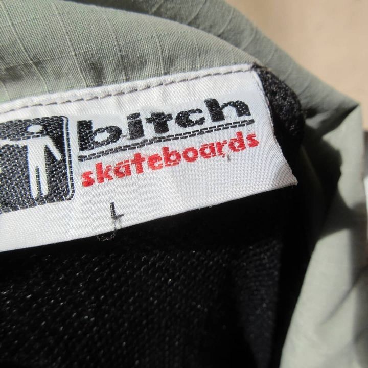 Vintage 90s Bitch Skateboard Windbreaker lightjacket Halfzip Anorak Size US L / EU 52-54 / 3 - 4 Thumbnail