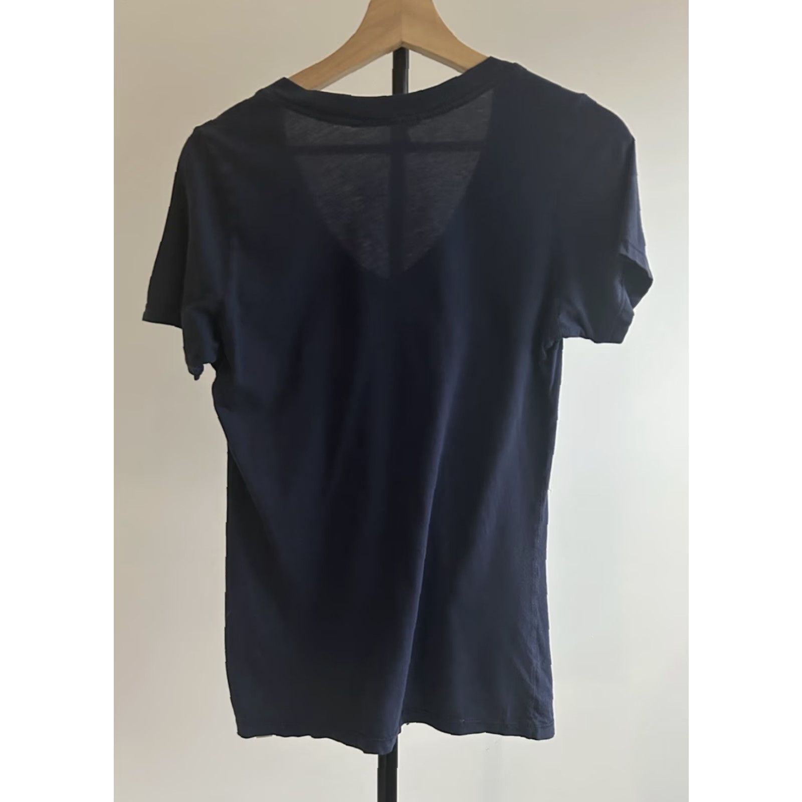 Vintage I Love H81 Left My Heart In London Blue Graphic Print V-Neck Shirt M Women Size M / US 6-8 / IT 42-44 - 2 Thumbnail