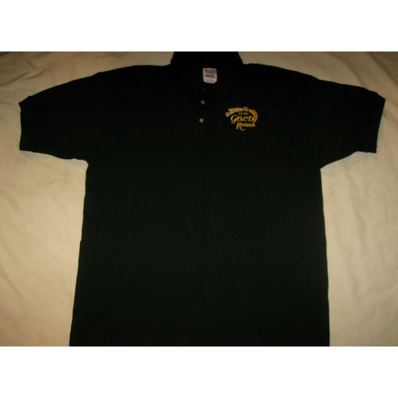Vintage VINTAGE Casino Polo Shirt Men's XL Gold Short Sleeve Logo Stitching Golf Shirt Size US XL / EU 56 / 4 - 2 Thumbnail