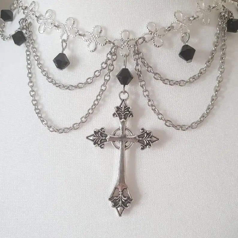 Jewelry Rosary Gothic Grunge Necklaces Size ONE SIZE - 2 Thumbnail