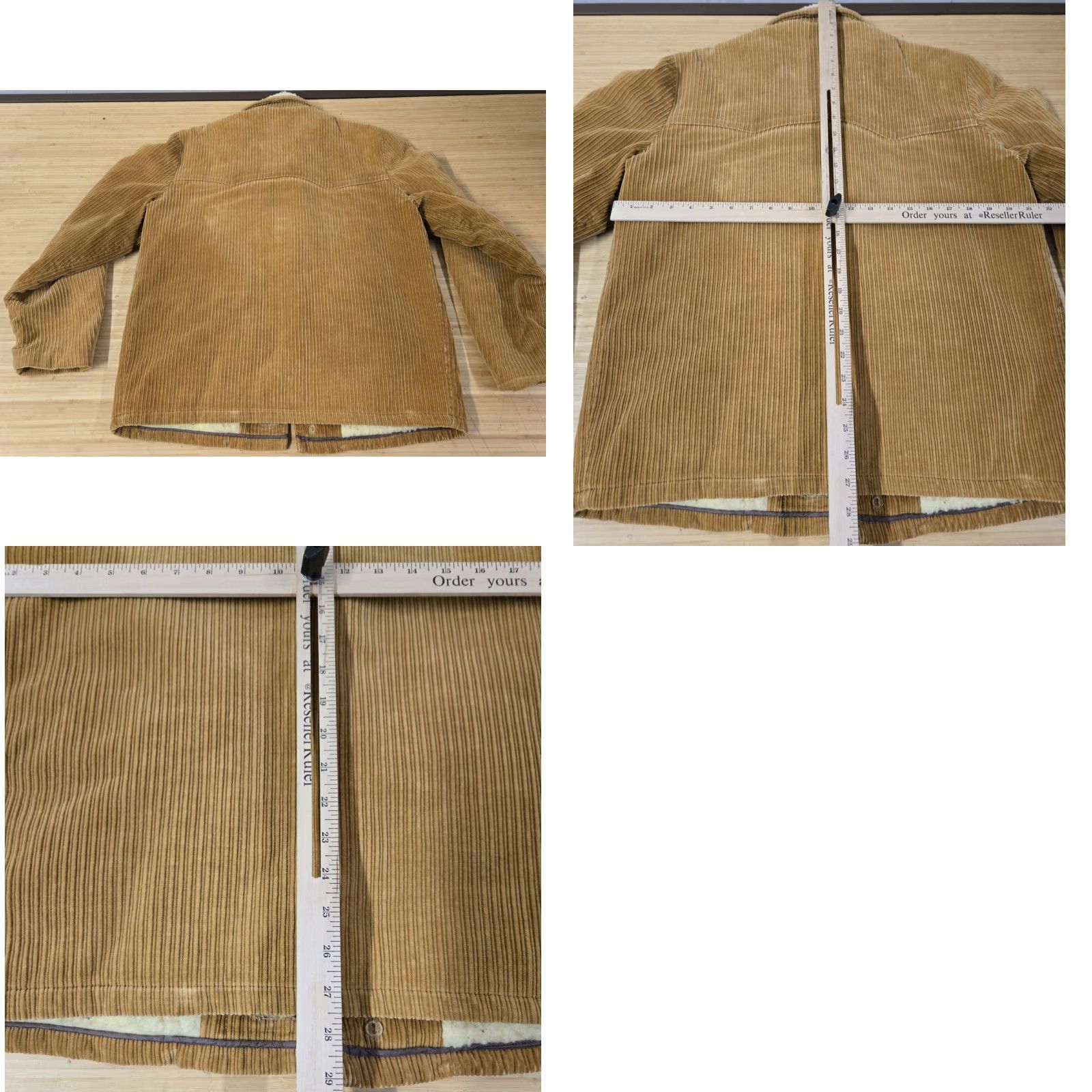 Vintage VINTAGE 80s Corduroy Jacket Tan Sherpa Lined Men M Brown Button Overcoat Cowboy Style 80s 90s Size US M / EU 48-50 / 2 - 8 Thumbnail
