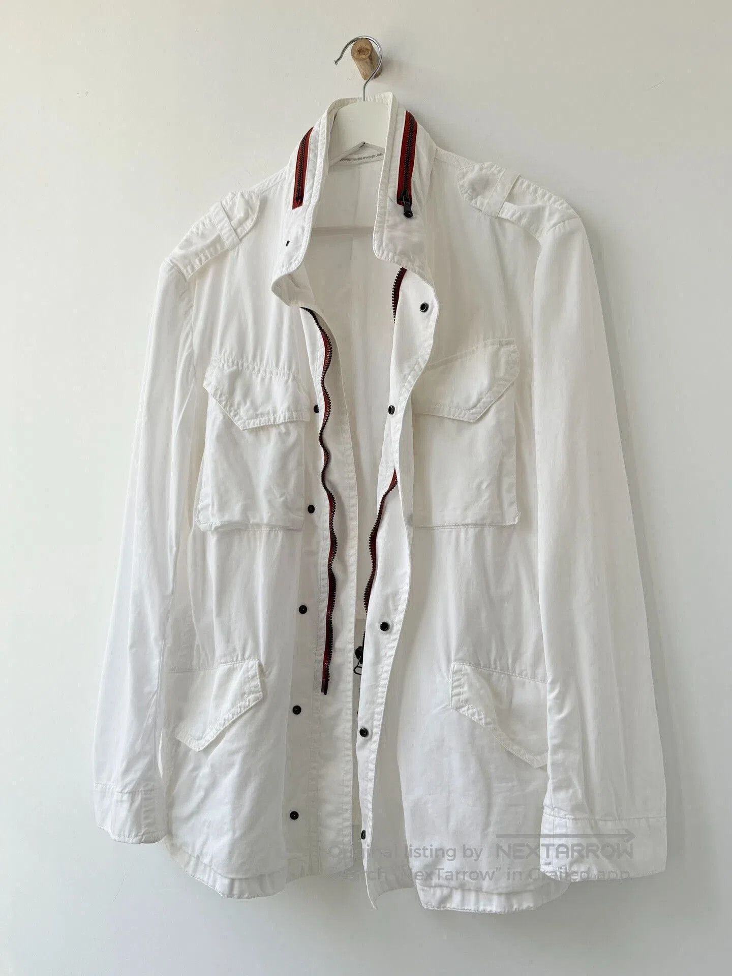 Y's for Men Yohji Yamamoto Y's White Utility Jacket. Size US M / EU 48-50 / 2 - 2 Thumbnail
