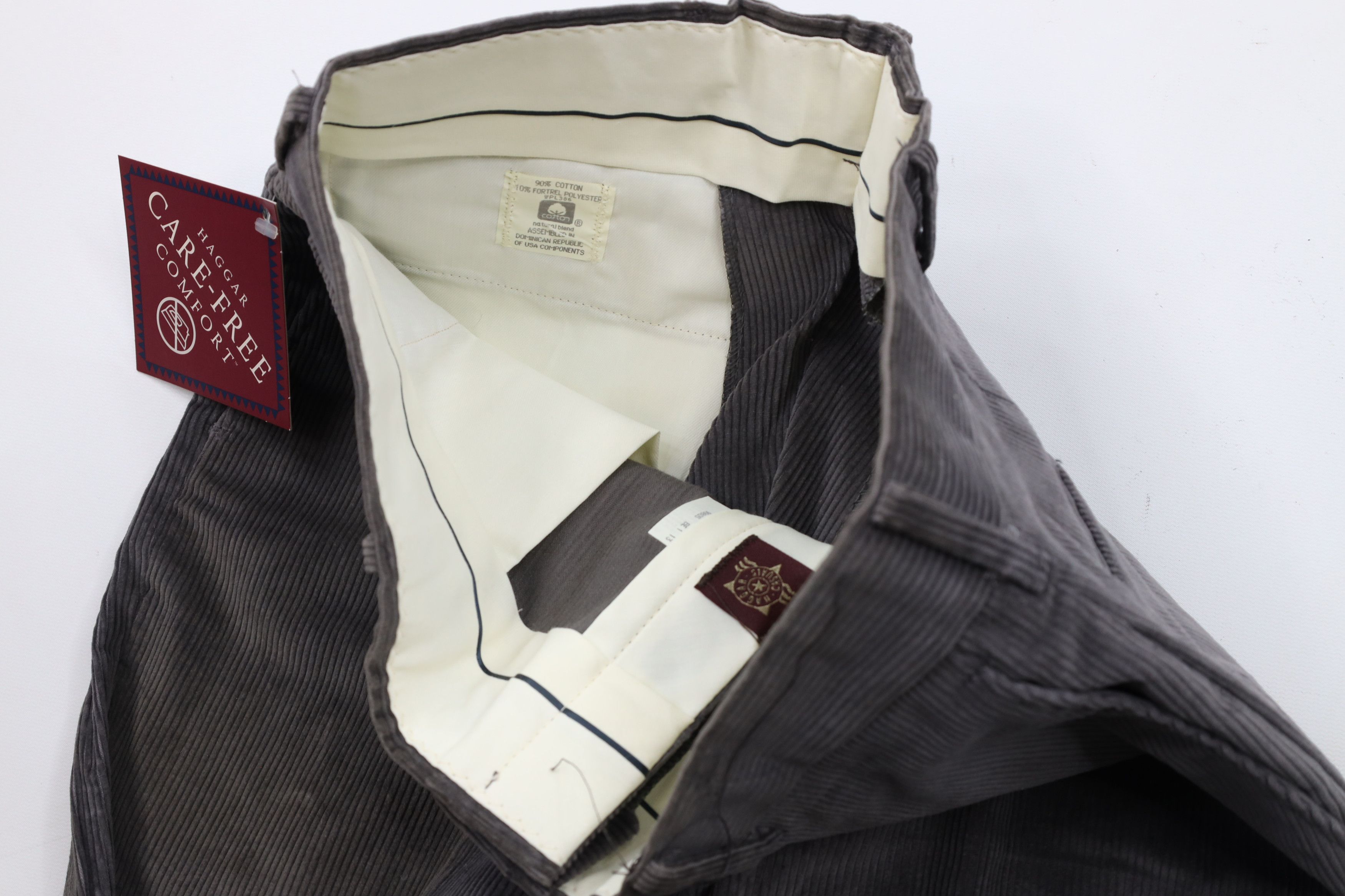 Vintage Deadstock Vintage 90s Streetwear Corduroy Chino Pants Gray Size US 30 / EU 46 - 7 Thumbnail