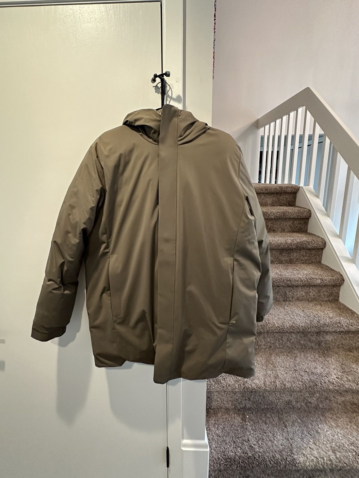 image of Nn07 Hooded Down Parka in Olive, Men's (Size XL)