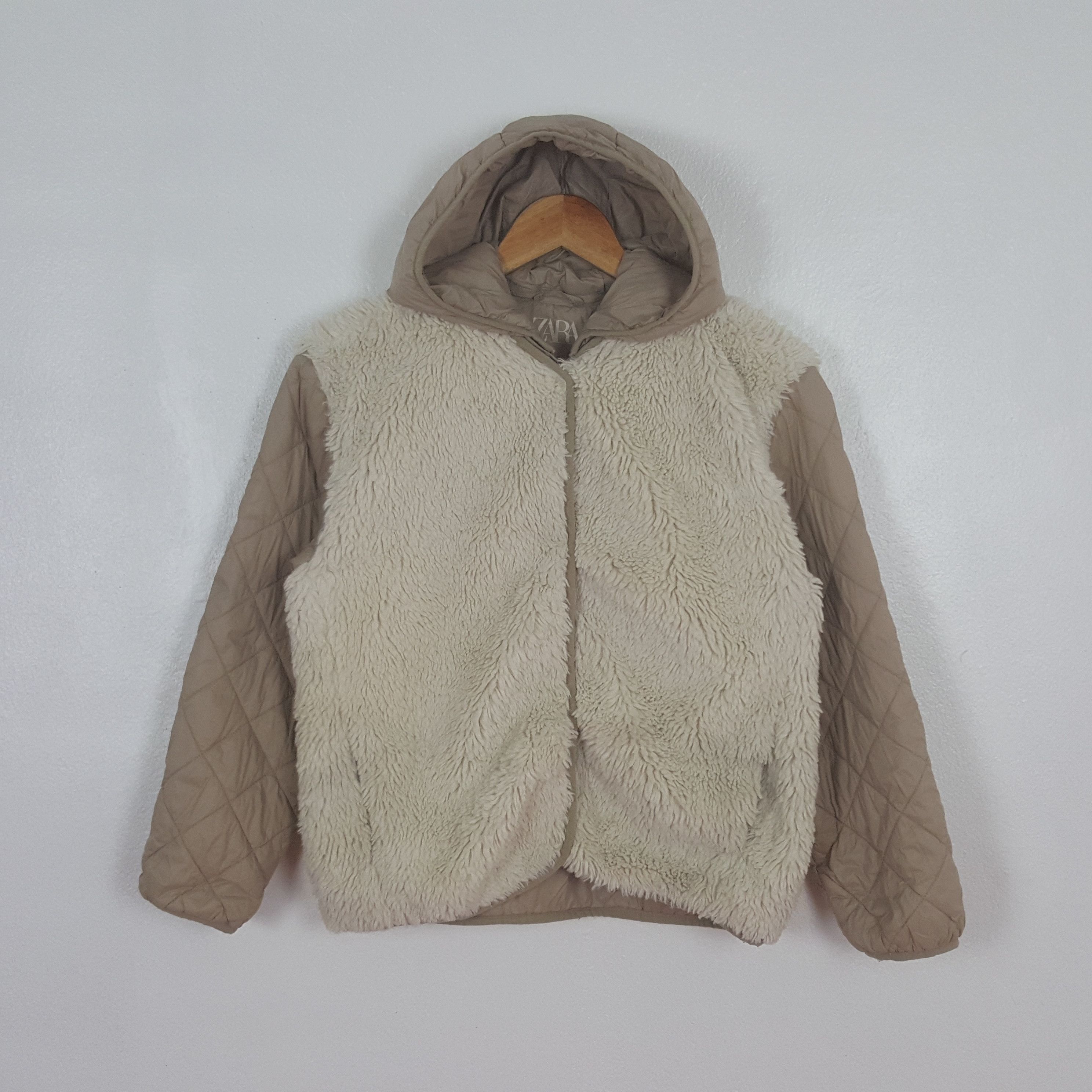 Zara Vintage Zara Fleece Hoodies Jacket C313N8 Size US S / EU 44-46 / 1 - 1 Thumbnail