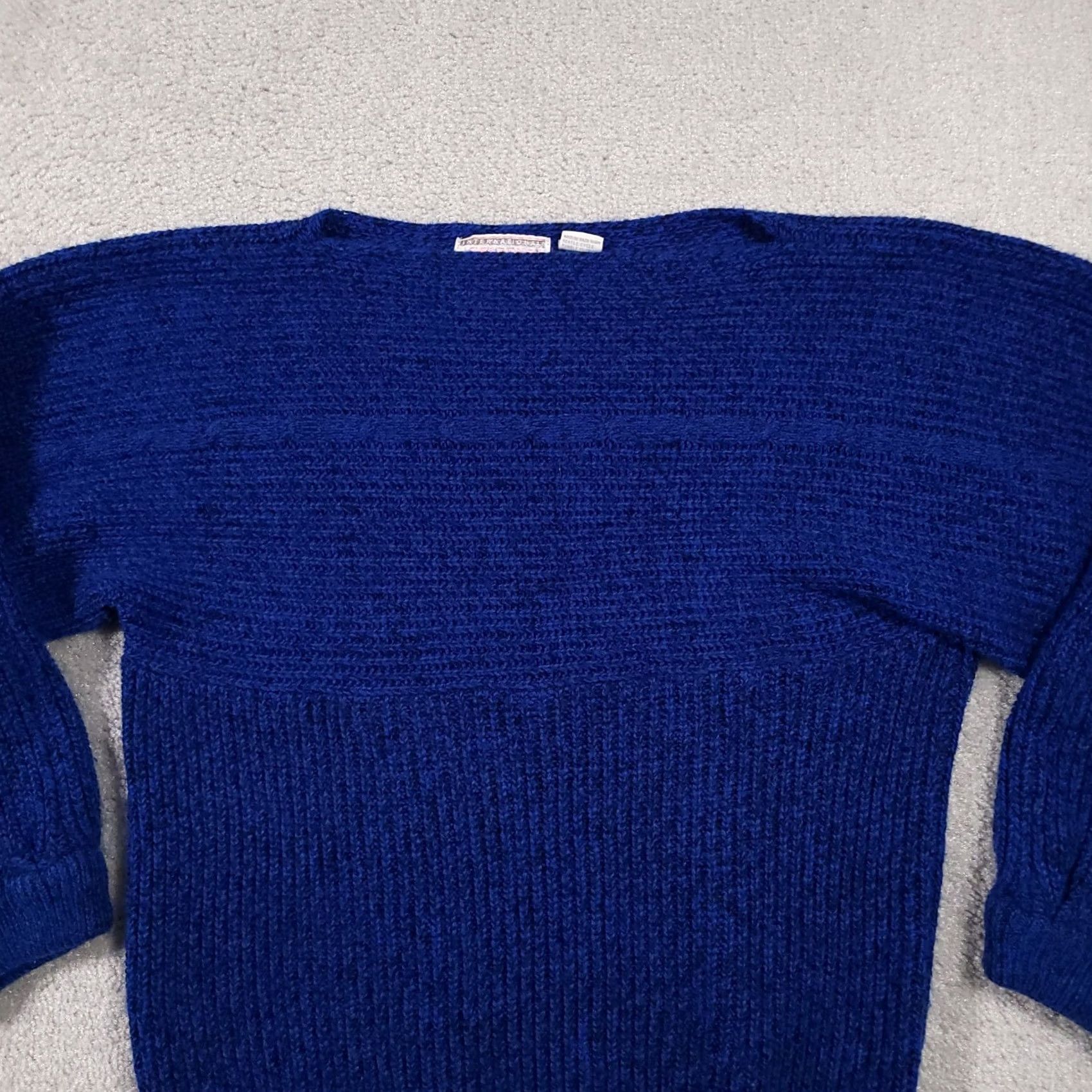 Vintage VINTAGE Zalerno International Sportswear Sweater Women's 18W Blue 3/4 Sleeve Pullover Knit Size XXL / US 16-18 / IT 52-54 - 4 Thumbnail