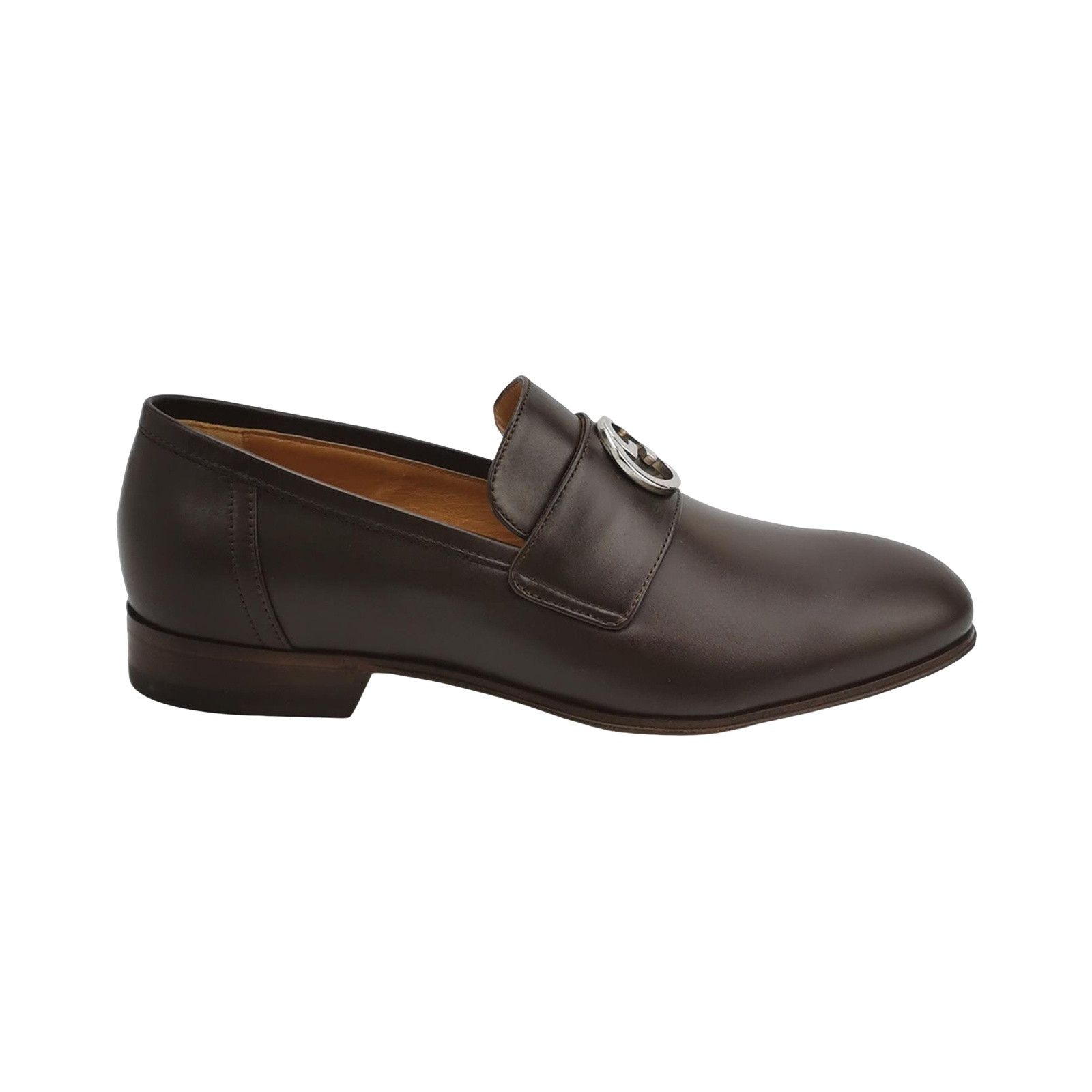 Gucci Gucci Interlocking G Leather Loafers EU 38.5 Size US 5.5 / EU 38 - 1 Thumbnail