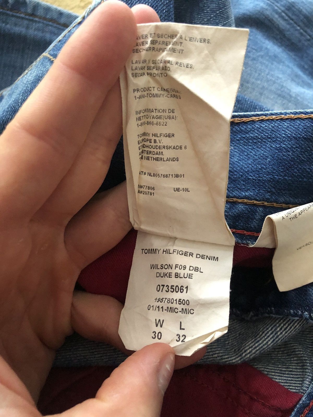 Tommy Hilfiger TOMMY HILFIGER DENIM WILSON REGULAR FIT JEANS PANTS Size US 30 / EU 46 - 10 Thumbnail