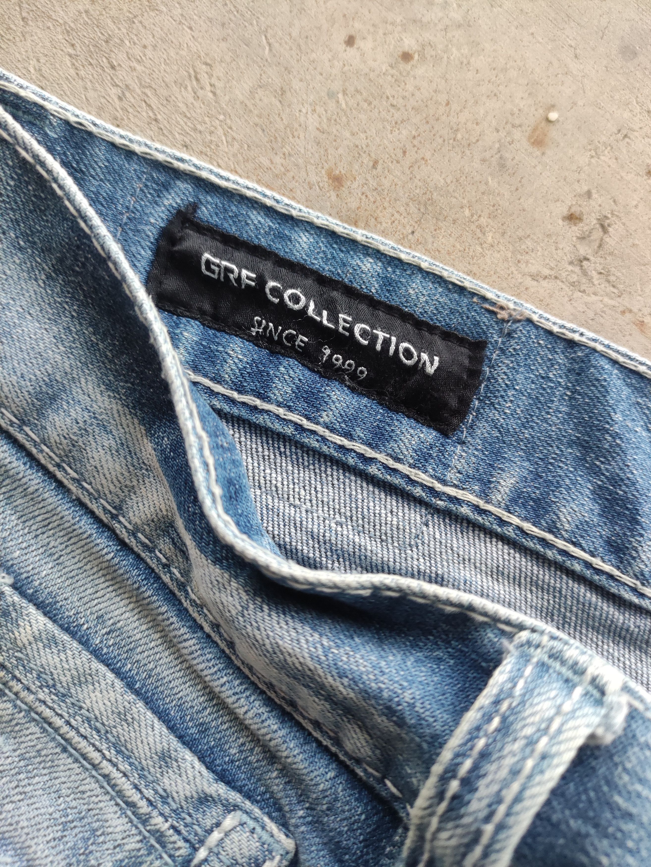 Japanese Brand Vintage GRF Collection Jean Distressed Faded Denim Size US 36 / EU 52 - 6 Thumbnail
