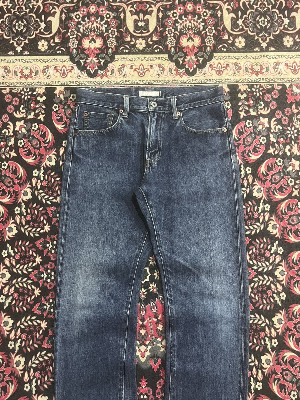 Undercover × Uniqlo Vintage Uniqlo Ocean Blue Washed Regular Selvedge Jeans Size US 30 / EU 46 - 3 Thumbnail