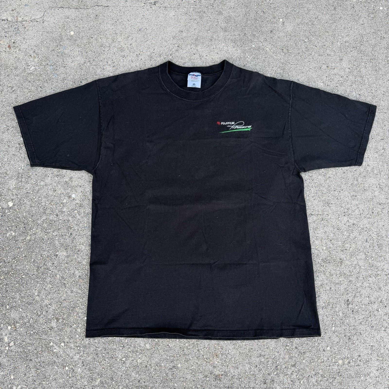 Fujifilm × Vintage Vintage 90s FujiFilm Professional Black Tee XL Made In USA Size US XL / EU 56 / 4 - 2 Thumbnail