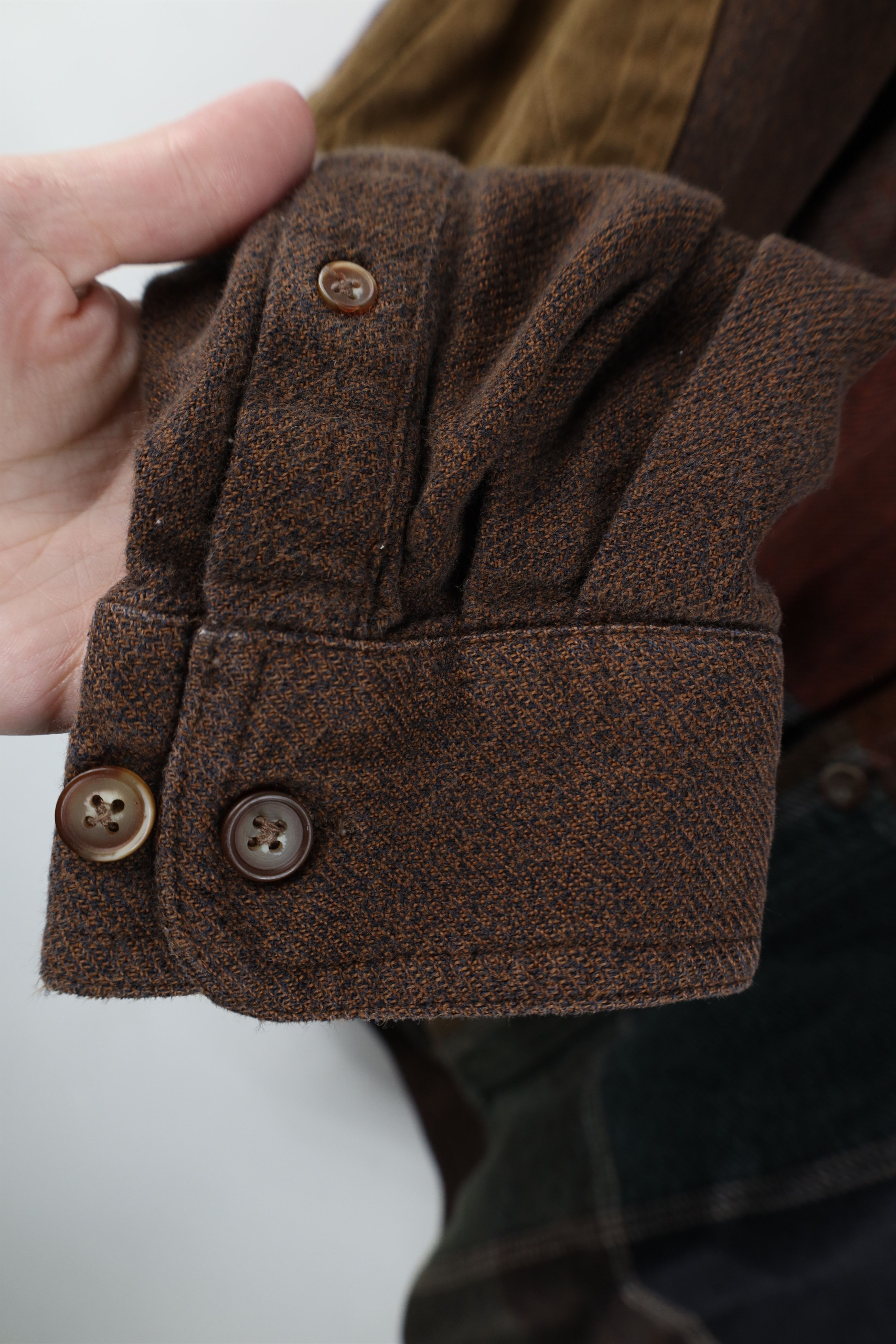 Vintage Vintage 90s Streetwear Checkered Elbow Patch Button Shirt Size US XL / EU 56 / 4 - 7 Thumbnail