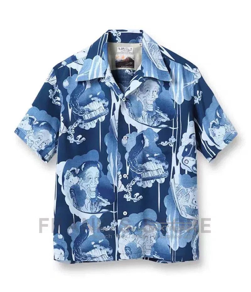 Sun Surf SUN SURF Hokusai Hawaii Shirt. Size US S / EU 44-46 / 1 - 1 Thumbnail