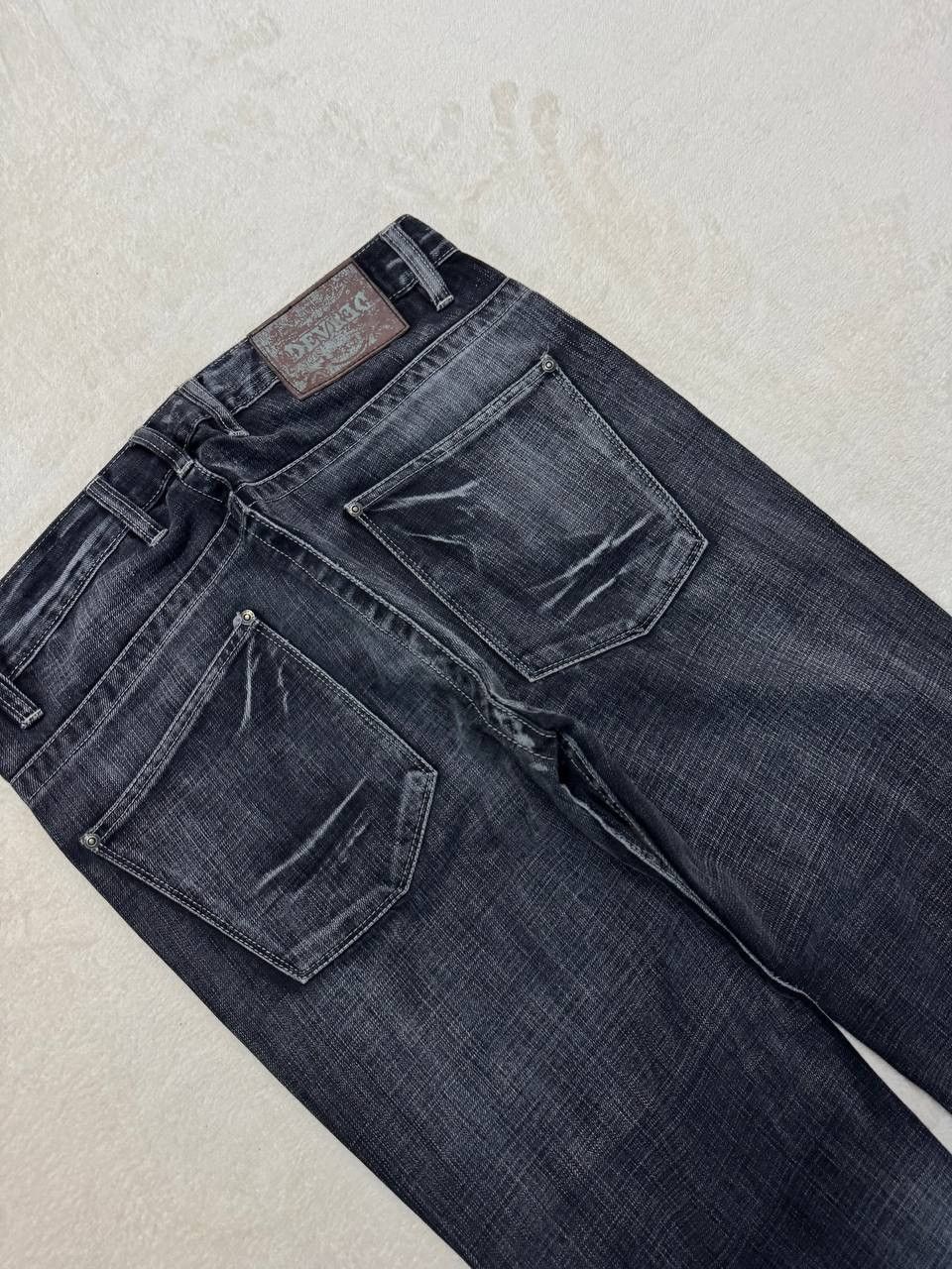 Japanese Brand FLARE 90s Style Devred Japanese Mudwash Distress Denim Jean Size US 33 - 15 Thumbnail