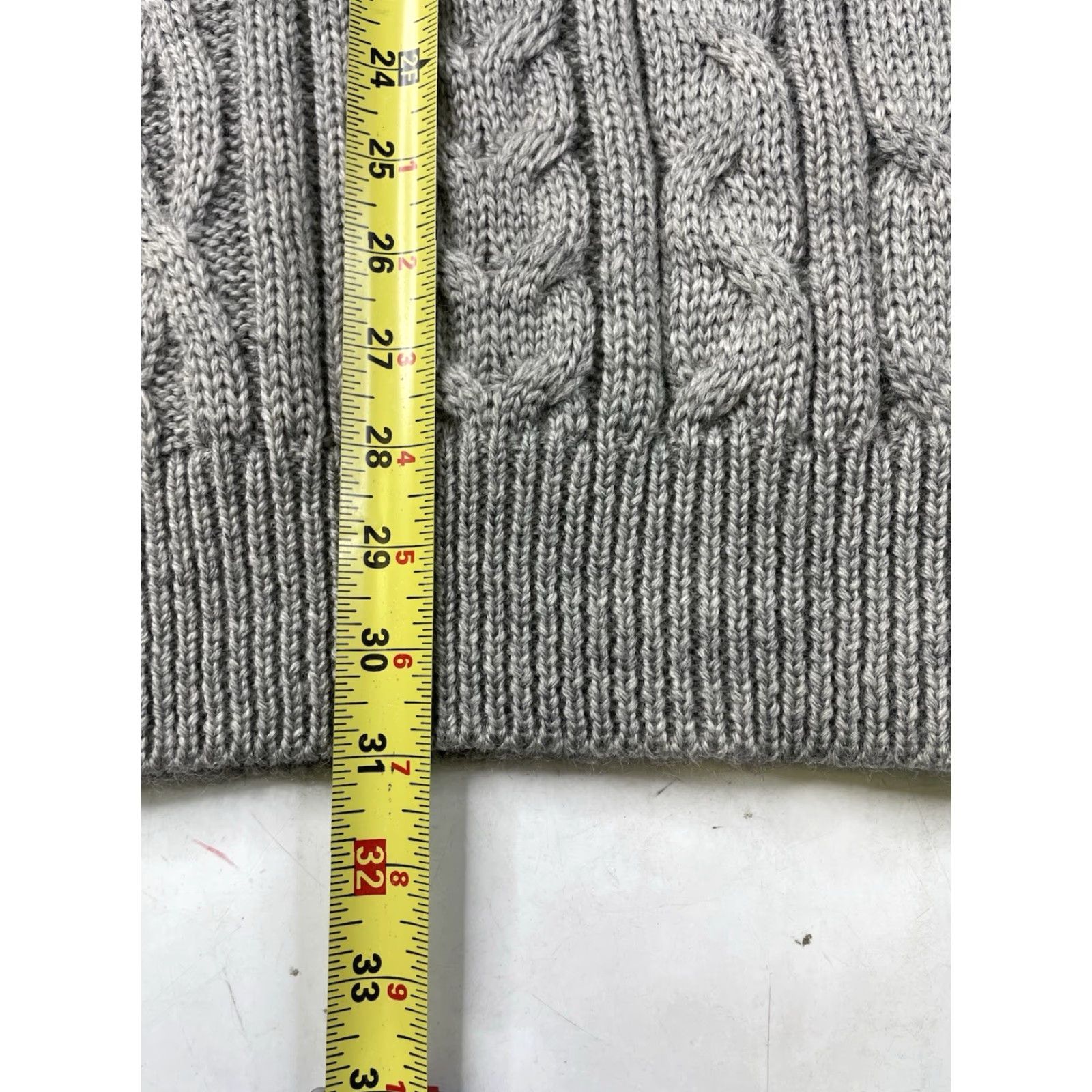 Vintage NWT Woolovers Fisherman Chunky Cable knit BRITISH WOOL Mens XL Sweater Pullover Gray Size US XL / EU 56 / 4 - 4 Thumbnail