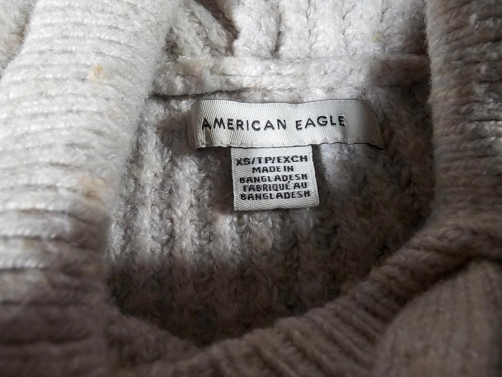 American Eagle Outfitters American Eagle Hoodie Thick Knit Beige Cream XS Super Soft Size US XS / EU 42 / 0 - 3 Thumbnail