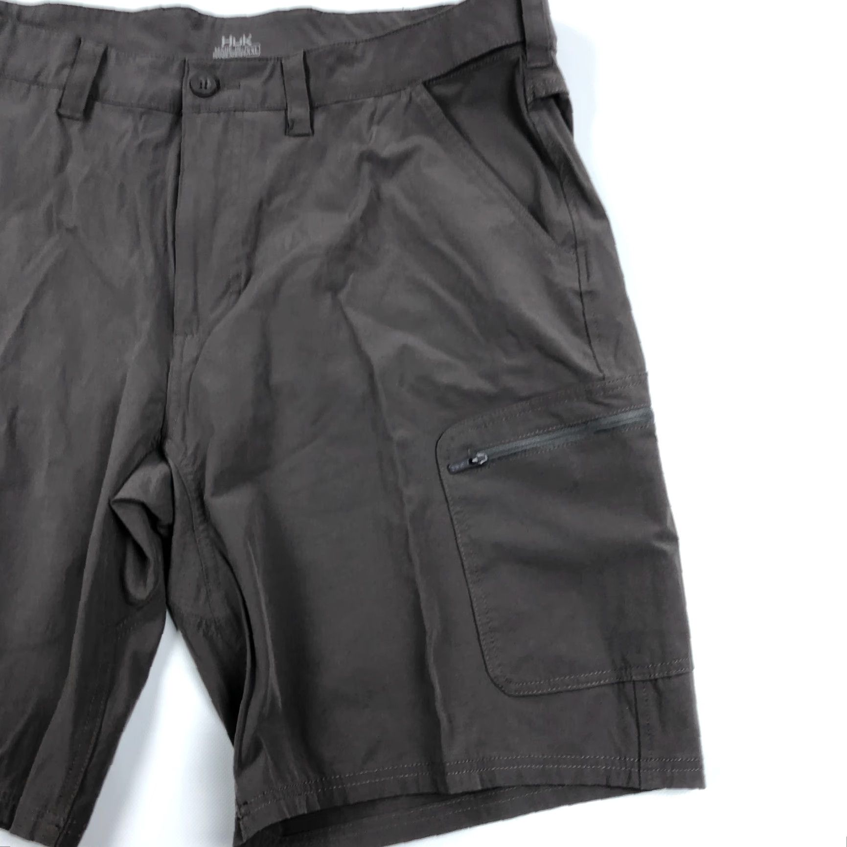 Vintage Huk Fishing Shorts Mens XXL Next Level Performance 10.5" Inseam Gray NXTLVL Shorts Men Gray Weekend Fishing 10.5in Inseam NF NXTLVL Size US 39 - 3 Thumbnail