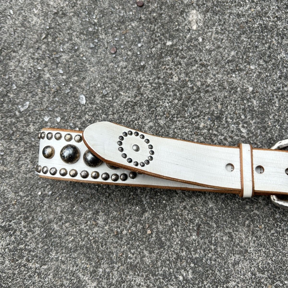 Vintage Vintage studded leather belt (Kapital Style) Size ONE SIZE - 6 Thumbnail