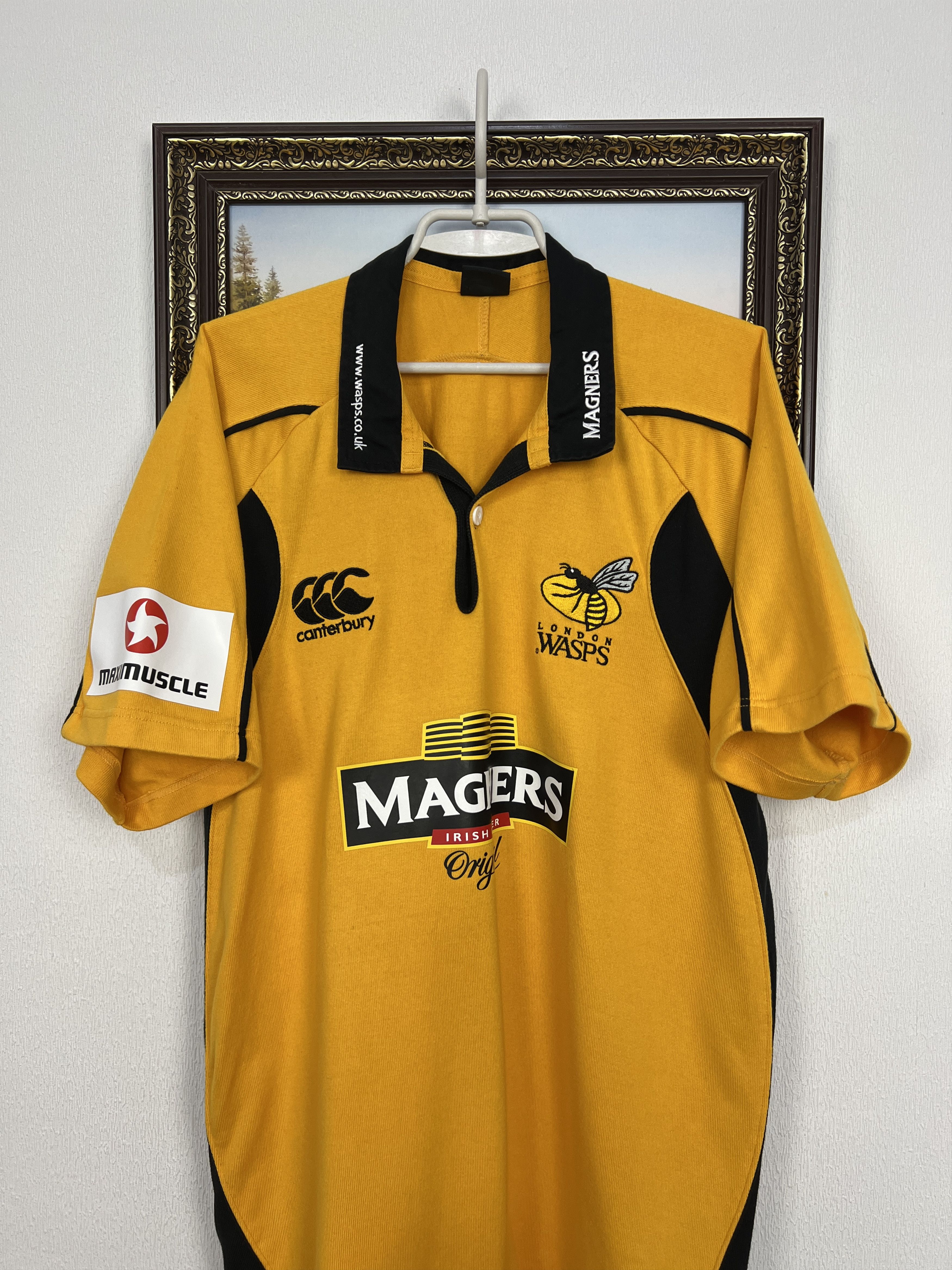 Vintage Vintage Canterbury London Wasps Rugby Union Mens Jersey Size US L / EU 52-54 / 3 - 2 Thumbnail