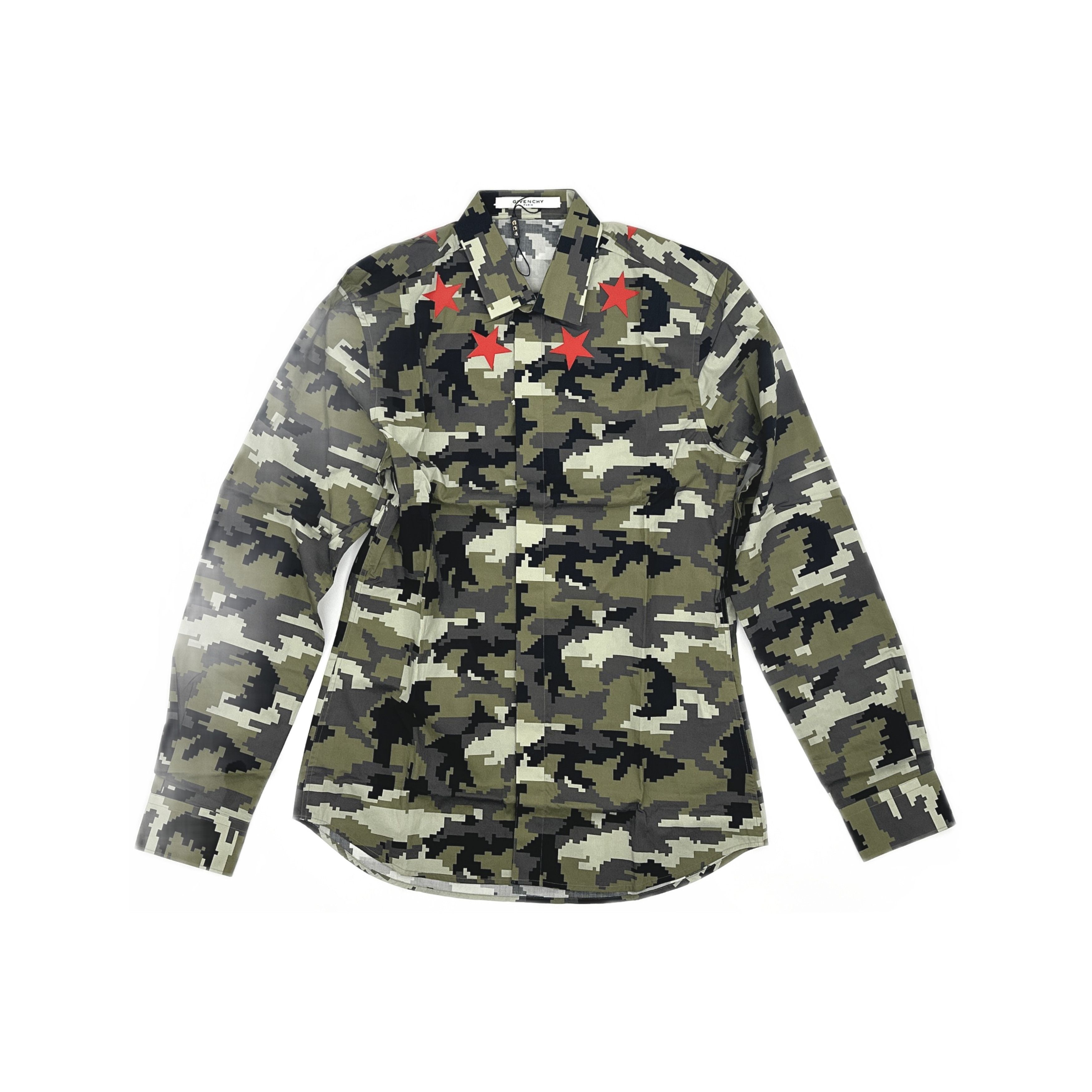 Givenchy Givenchy Digital Camo Star Shirt Size 40 Size US XXS / EU 40 - 1 Thumbnail