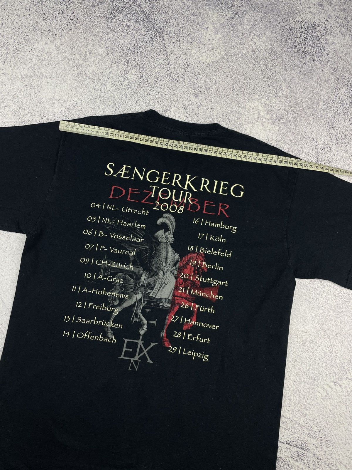 Fruit Of The Loom Vintage 2008 In Extremo Tour Graphic Tee T-shirt Size L Size US L / EU 52-54 / 3 - 10 Thumbnail