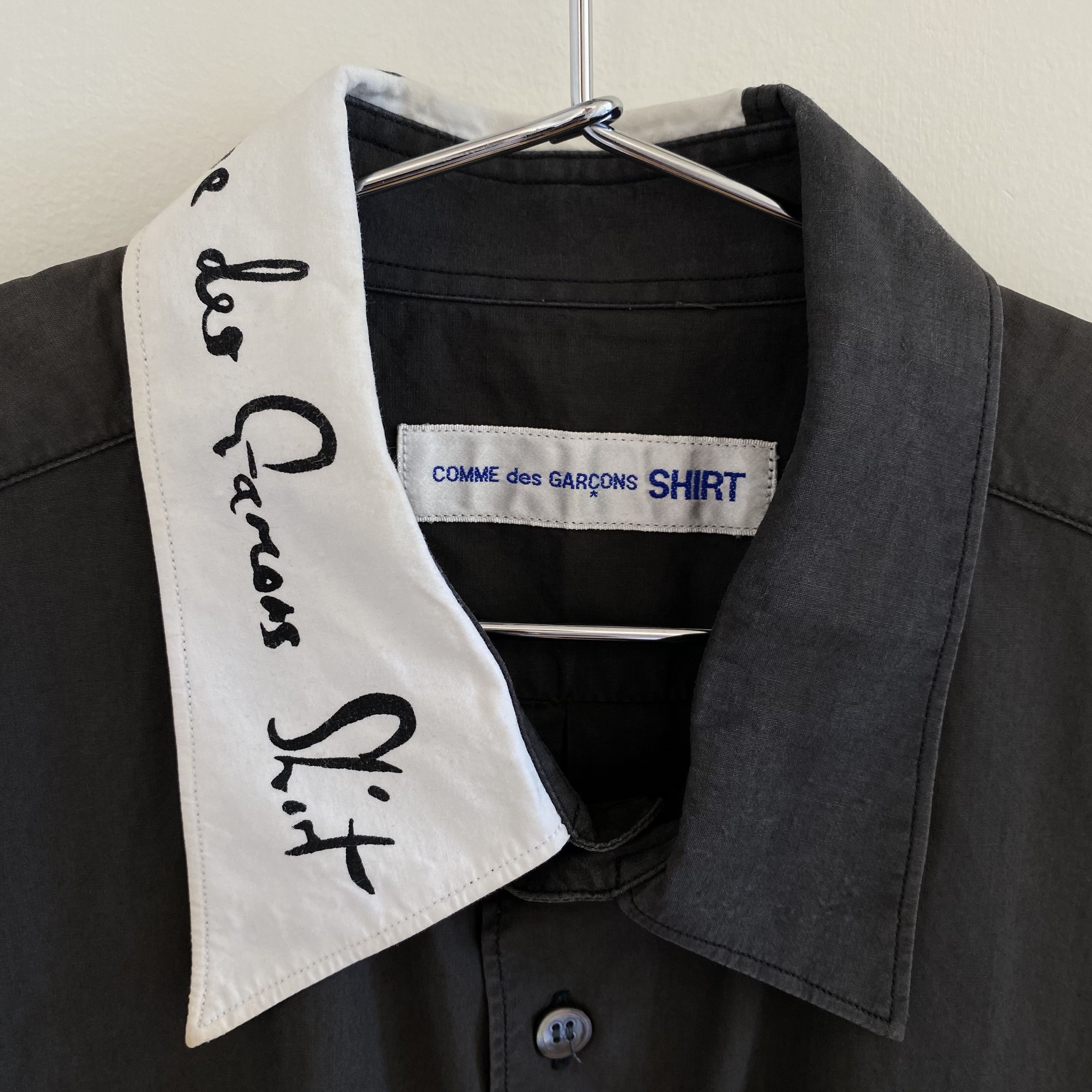 Comme des Garcons Comme des Garcons 1989 Collar Logo Shirt Size US L / EU 52-54 / 3 - 4 Thumbnail