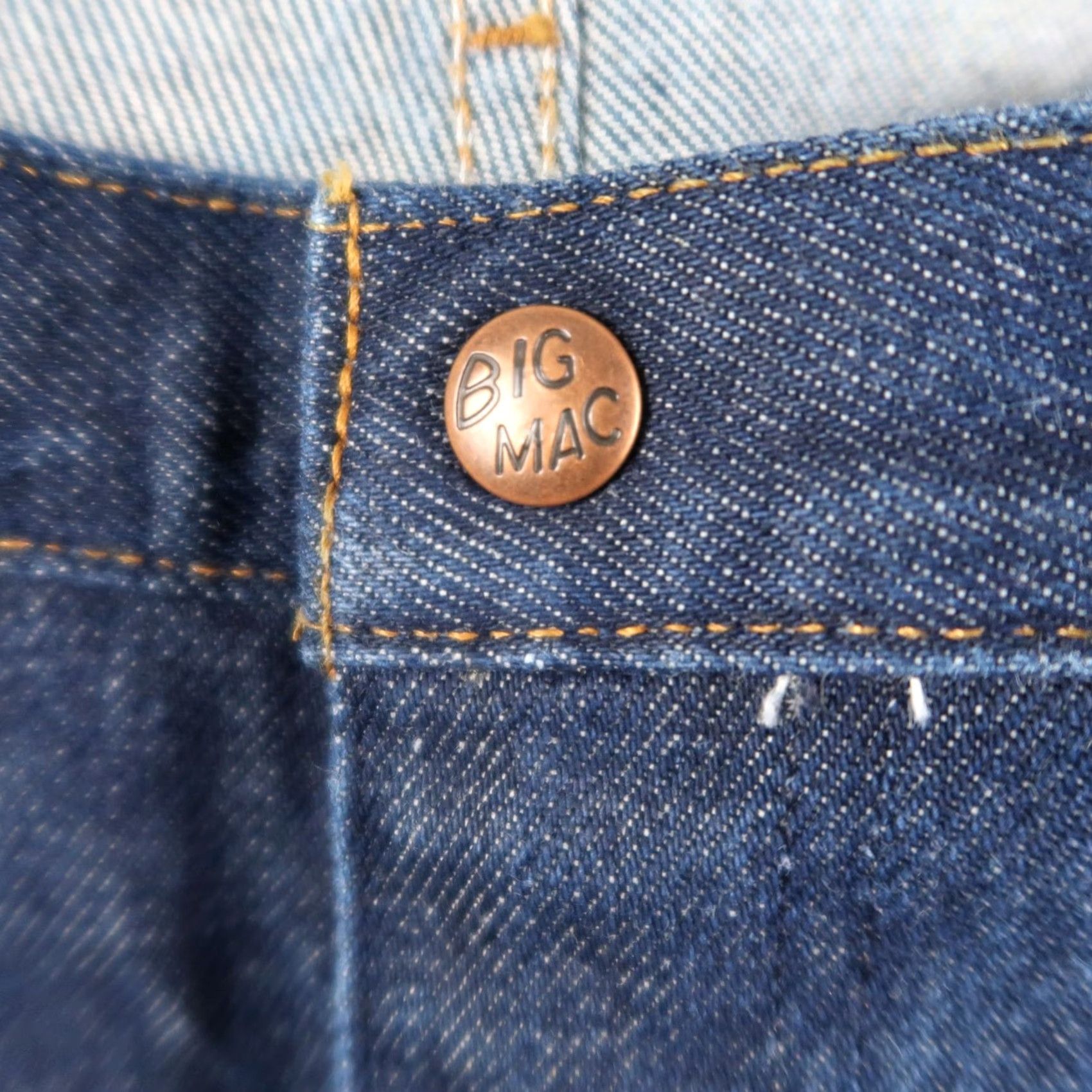 Vintage VINTAGE Big Mac Denim Carpenter Jeans Work Pants 44x32 Blue 1990s Mens Jeans Size US 44 / EU 60 - 6 Thumbnail