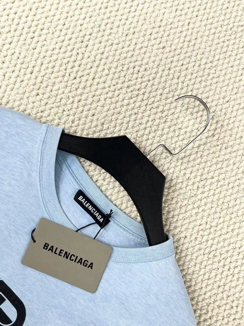 Balenciaga Balenciaga Smog blue washed old double B lock letter logo Size US L / EU 52-54 / 3 - 3 Thumbnail