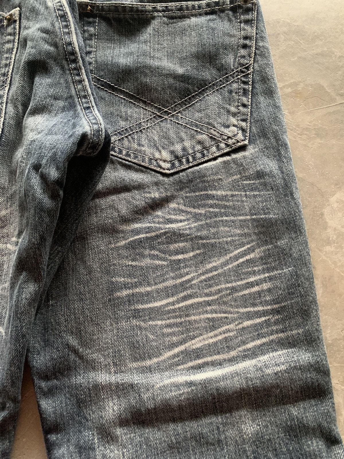 If Six Was Nine flared y2k sorridere sick washed design japanese jeans Size US 30 / EU 46 - 21 Thumbnail