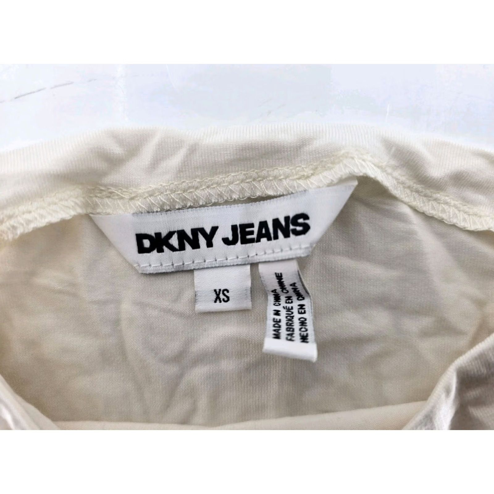 DKNY DKNY Top - Women's Ruched Versatile Everyday Top - Eggnog Silver - XS Size XS / US 0-2 / IT 36-38 - 6 Thumbnail
