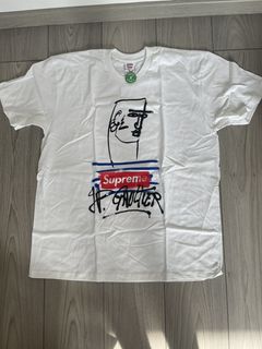 Supreme jean paul gaultier tee online white