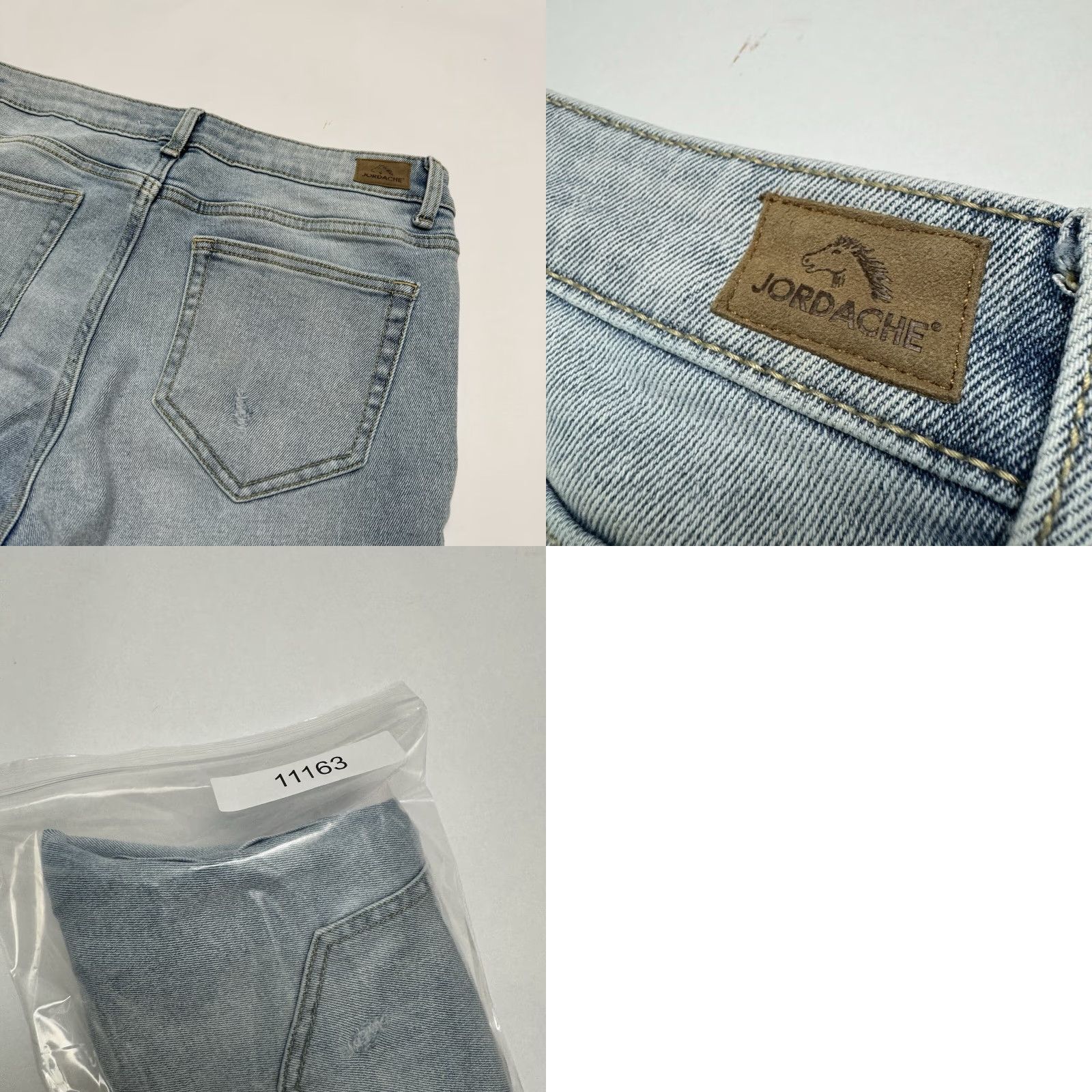 Jordache VINTAGE Jordache Jeans Women 90s Distressed Denim Blue Regular 28" Inseam Size 10 EUC Size 32" / US 10 / IT 46 - 9 Thumbnail