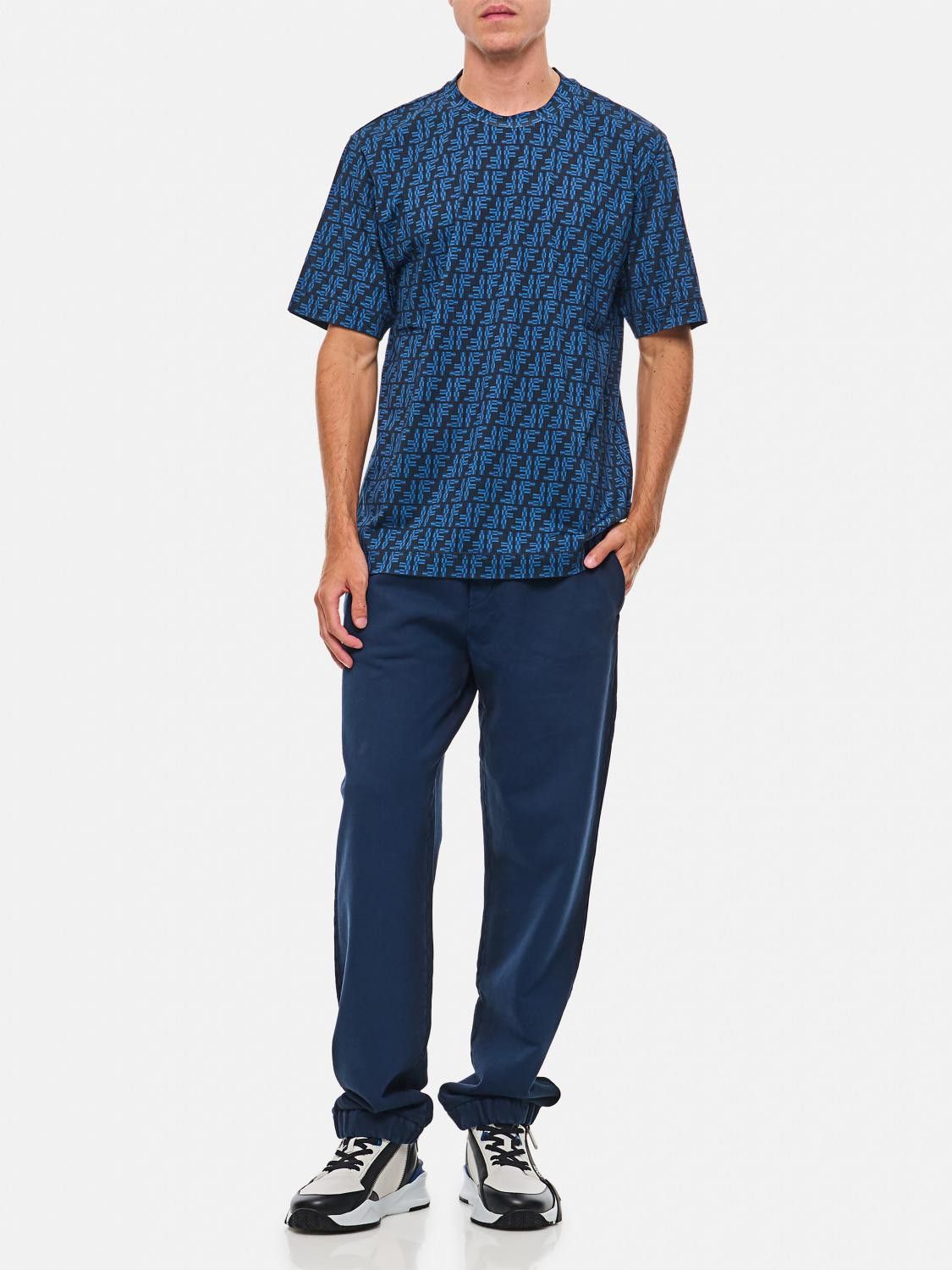 Fendi o1s1wg111225 T-Shirt in Blue Size US L / EU 52-54 / 3 - 4 Thumbnail
