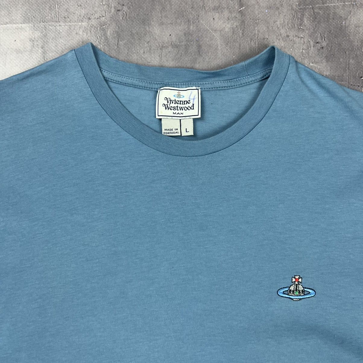 Vivienne Westwood Rare! Vivienne Westwood Luxury Tee Ord Logo Size US L / EU 52-54 / 3 - 6 Thumbnail