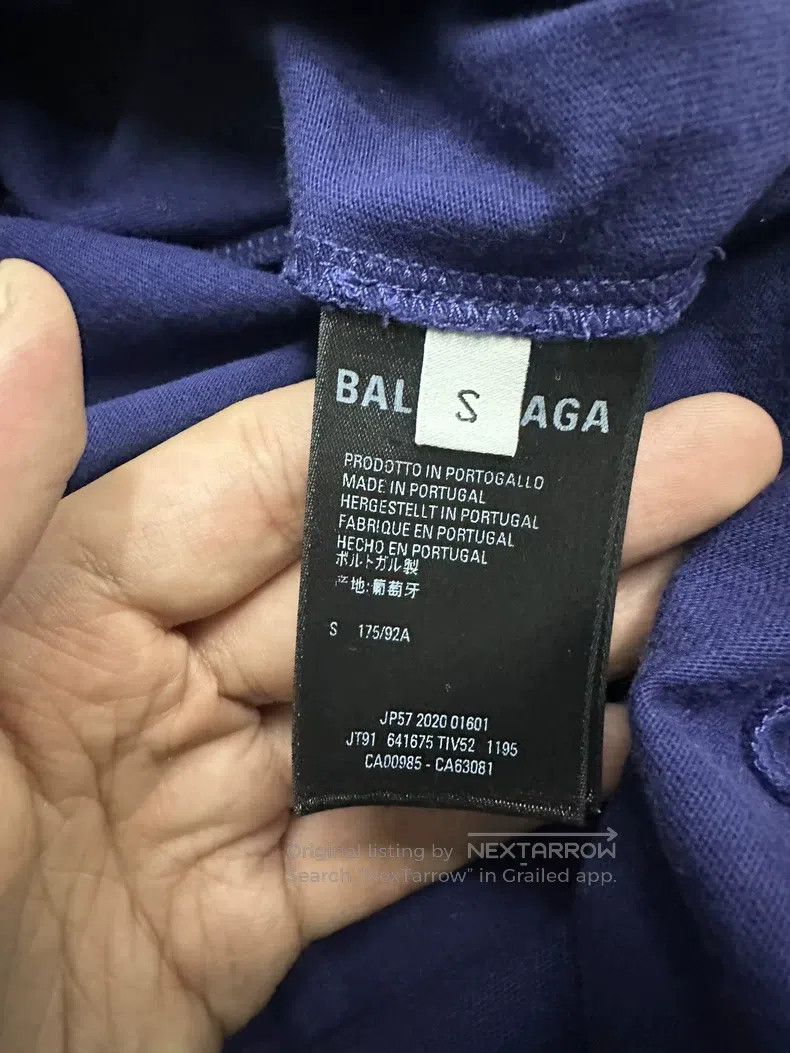 Balenciaga Balenciaga Blue Cola Short Sleeve Size US S / EU 44-46 / 1 - 4 Thumbnail