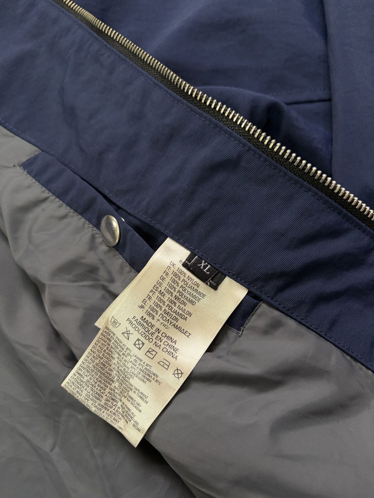 Diesel Diesel Blue Nylon Biker Bomber Jacket XL Cafe Racer Full Zip Size US XL / EU 56 / 4 - 7 Thumbnail
