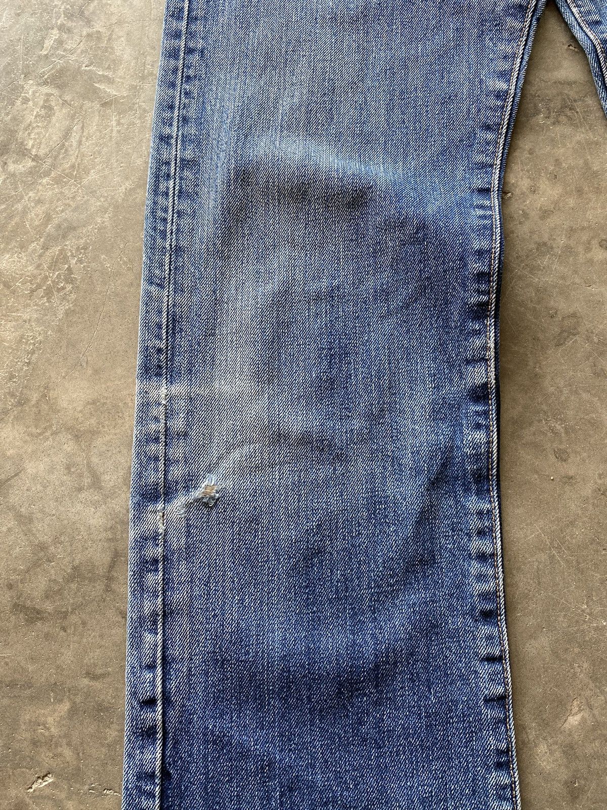 Hysteric Glamour × Levi's × Tornado Mart Levis Vintage Leather Patch Blue Stone Wash 30x34 Size US 29 - 7 Thumbnail