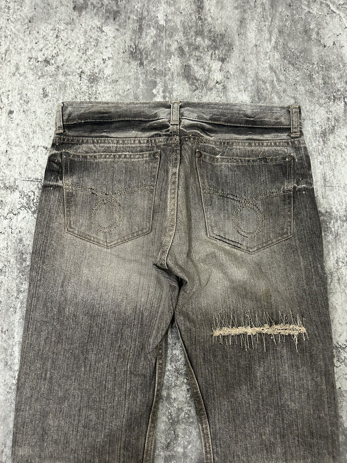 Japanese Brand Ego Tripping Japan Distressed Denim Pants Size US 30 / EU 46 - 12 Thumbnail