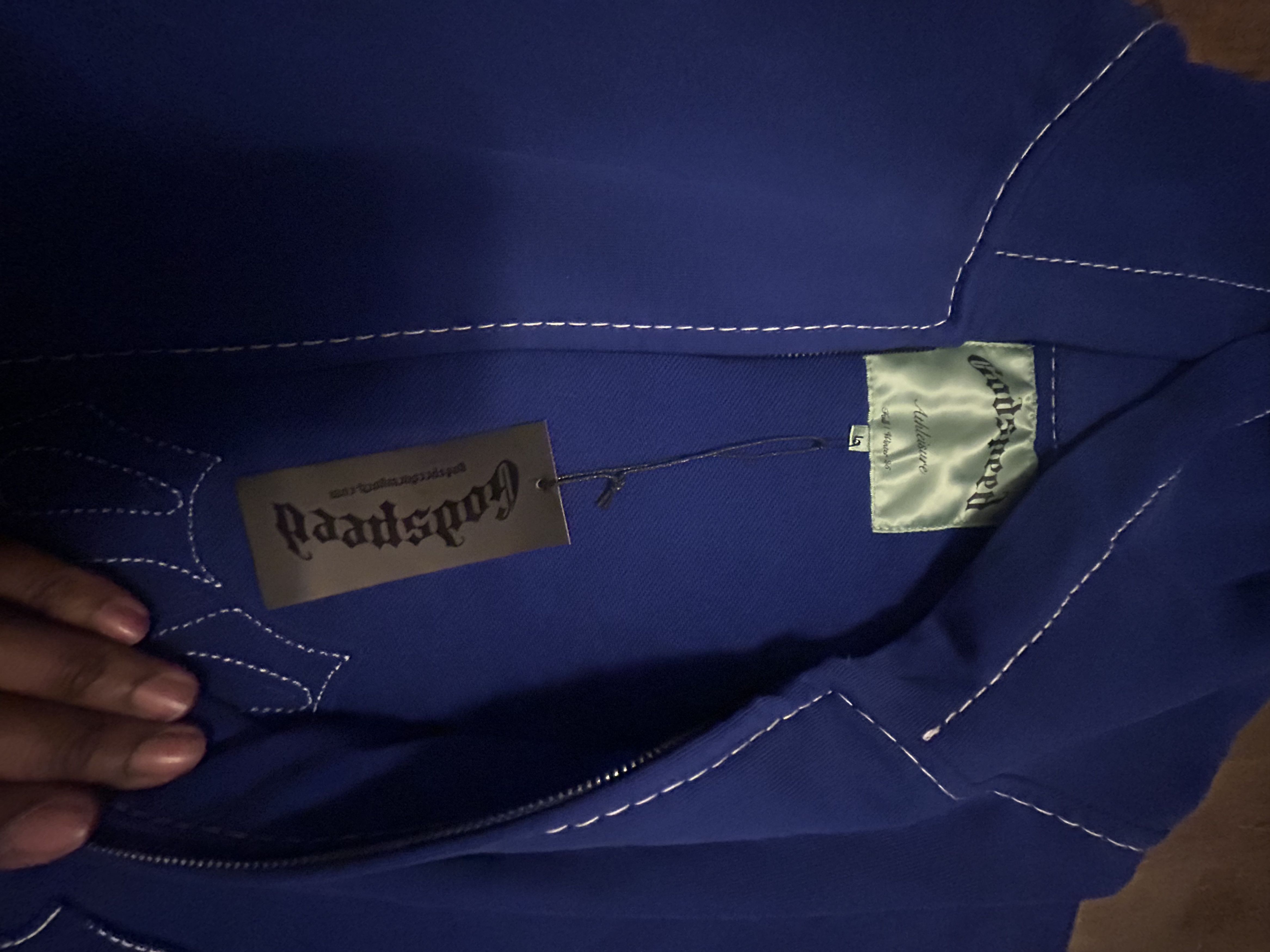 Godspeed GODSPEED BLUE ZIP UP HOODIE Size US L / EU 52-54 / 3 - 8 Thumbnail
