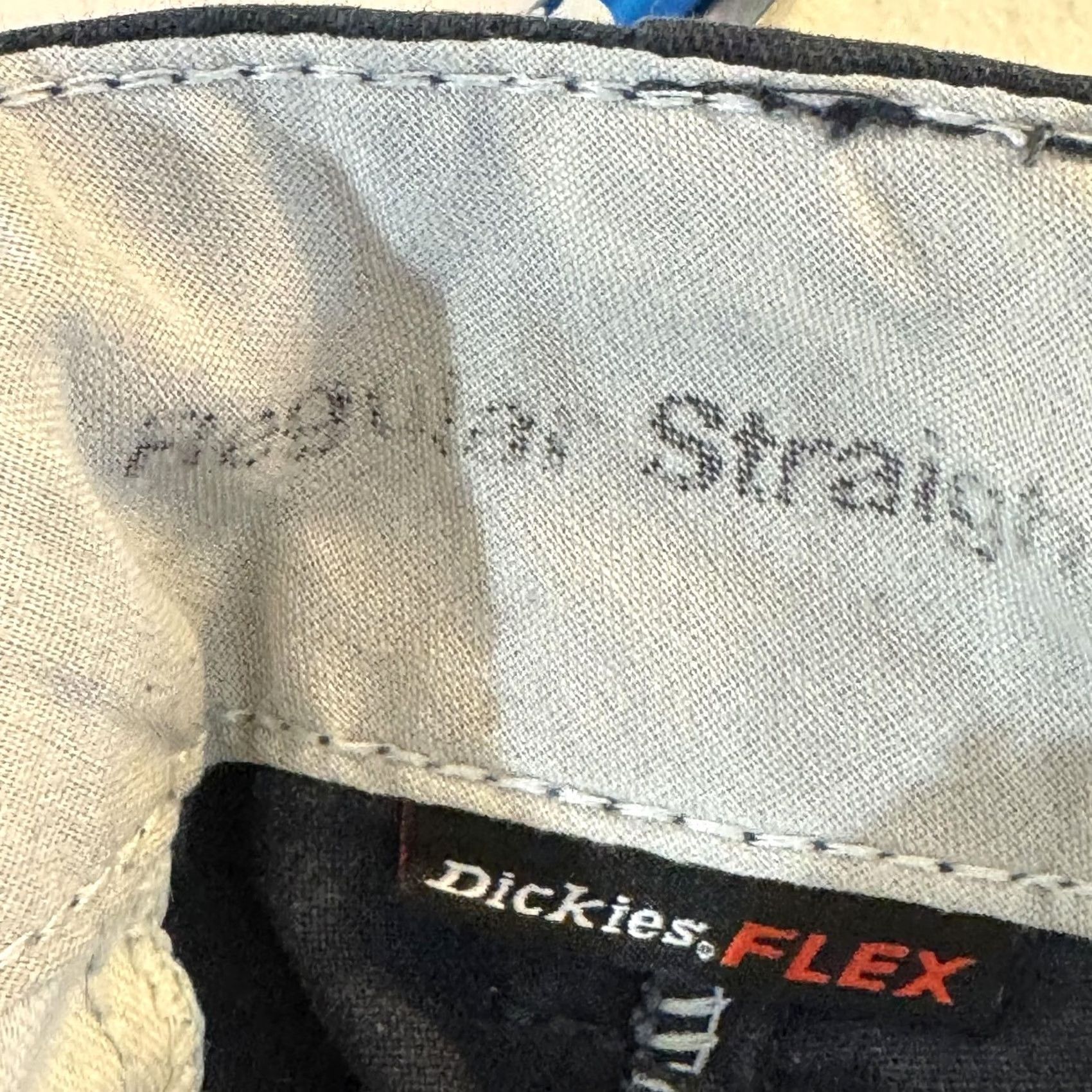 Dickies VINTAGE? No. Dickies Flex Cargo Pants Mens 34x34 Blue Work Utility Straight Leg Twill Zip Fly Size US 34 / EU 50 - 4 Thumbnail