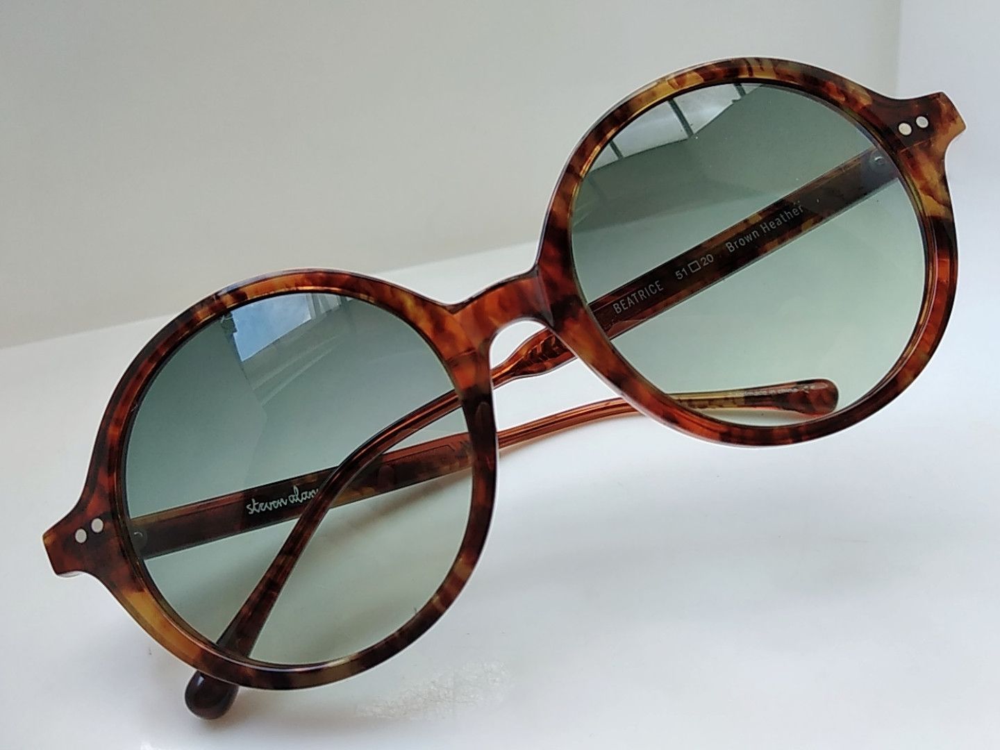 Other Handmade Brown Acetate Round Sunglasses Frame IVY LEAGUE Size ONE SIZE - 6 Thumbnail