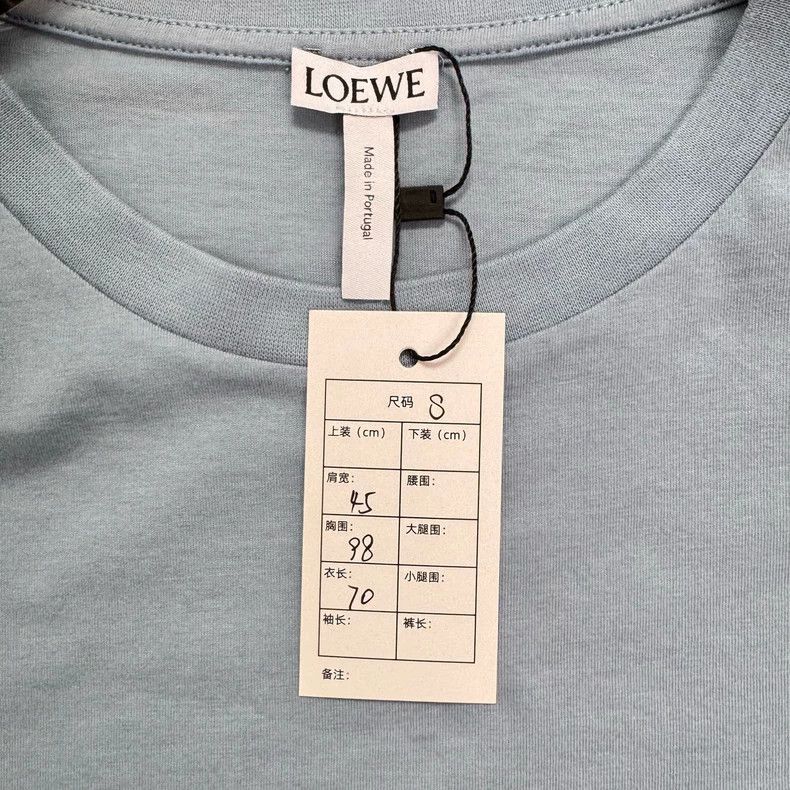 Loewe LOEWE Smog blue embroidered logo short sleeves Size S / US 4 / IT 40 - 2 Thumbnail