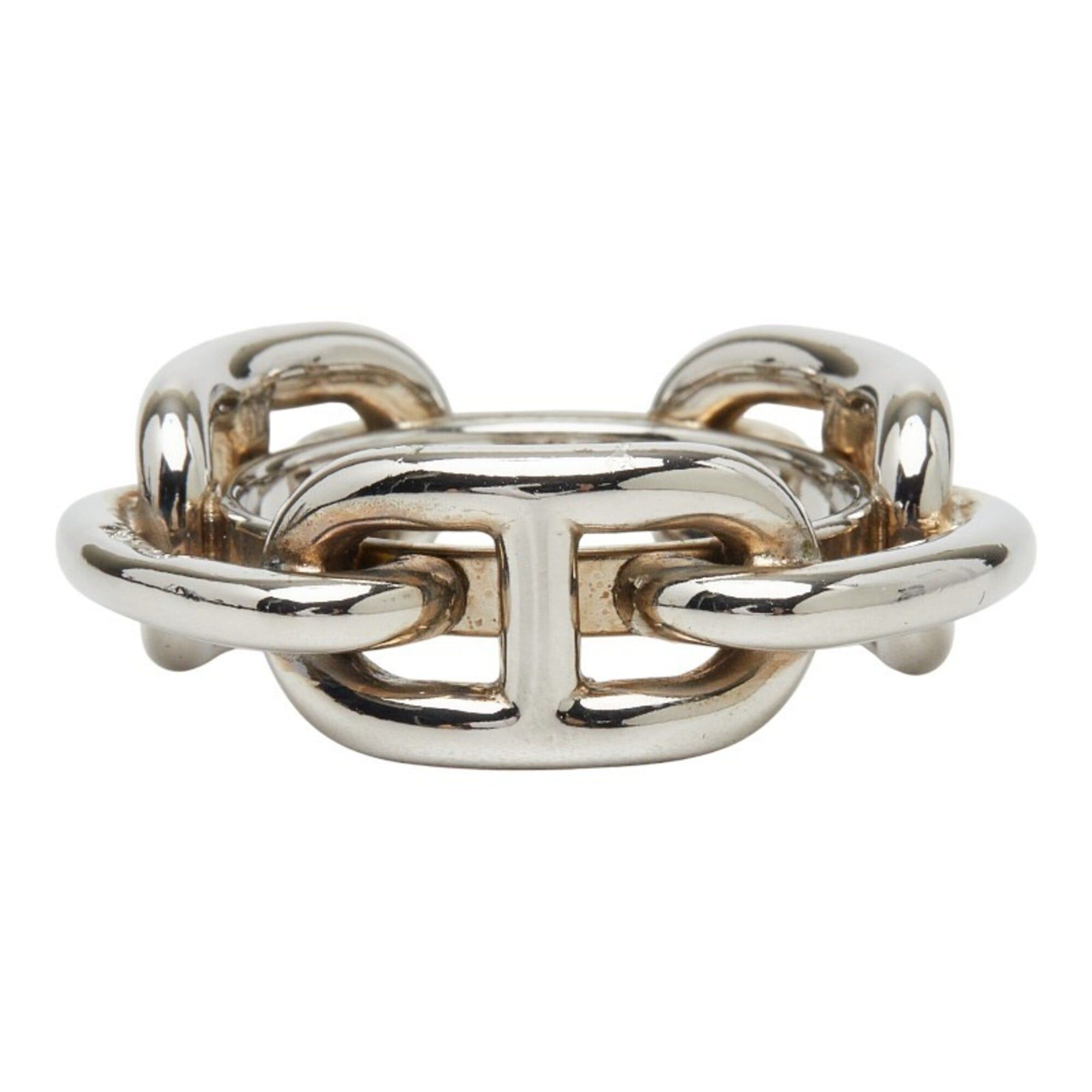 Hermes Hermes Chaine d'Ancre Scarf Muffler Ring Silver Metal Women's HERMES Size ONE SIZE - 1 Thumbnail