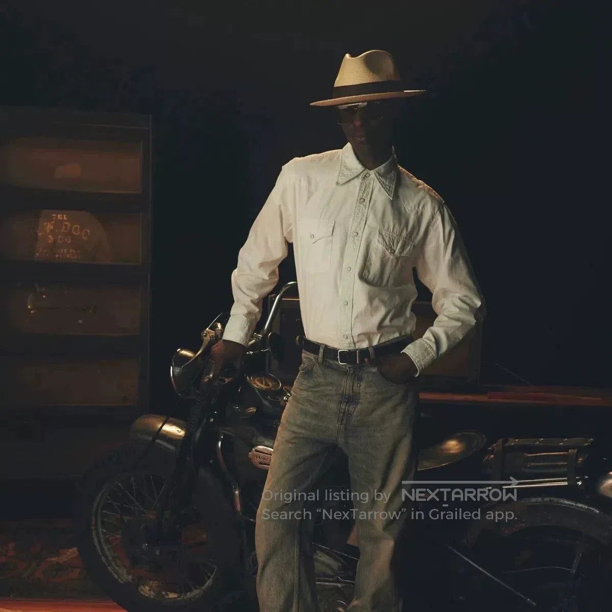 THE H.W.DOG&CO. H.W.DOG Classic Short Brim Panama Hat. Size ONE SIZE - 9 Thumbnail