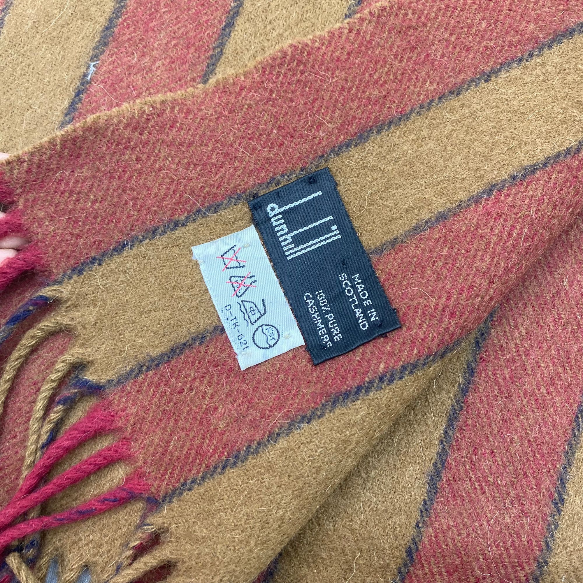 Alfred Dunhill Vintage Dunhill Scarf Muffler Wool Cashmere Winter Scarves Size ONE SIZE - 5 Thumbnail