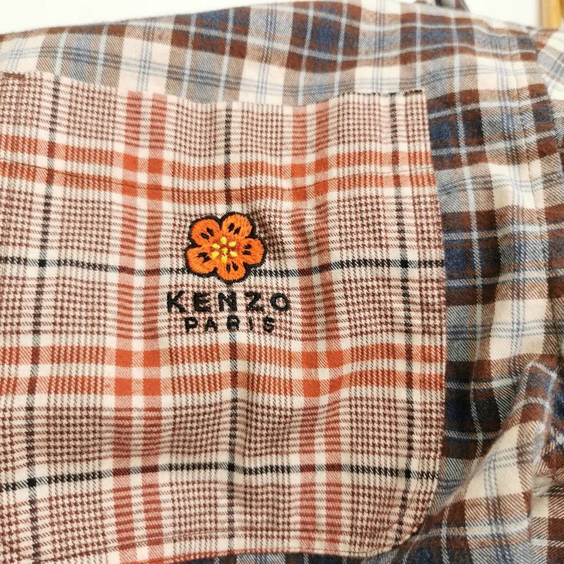 Kenzo KENZO Cotton color-matched checkered collar shirt Size XXS / US 00 / IT 34 - 3 Thumbnail