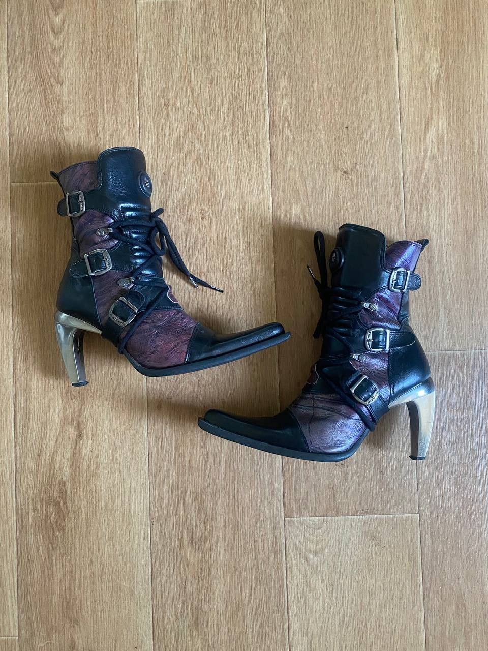Japanese Brand New Rock Vintage Heels Boots Size US 7 / IT 37 - 3 Thumbnail
