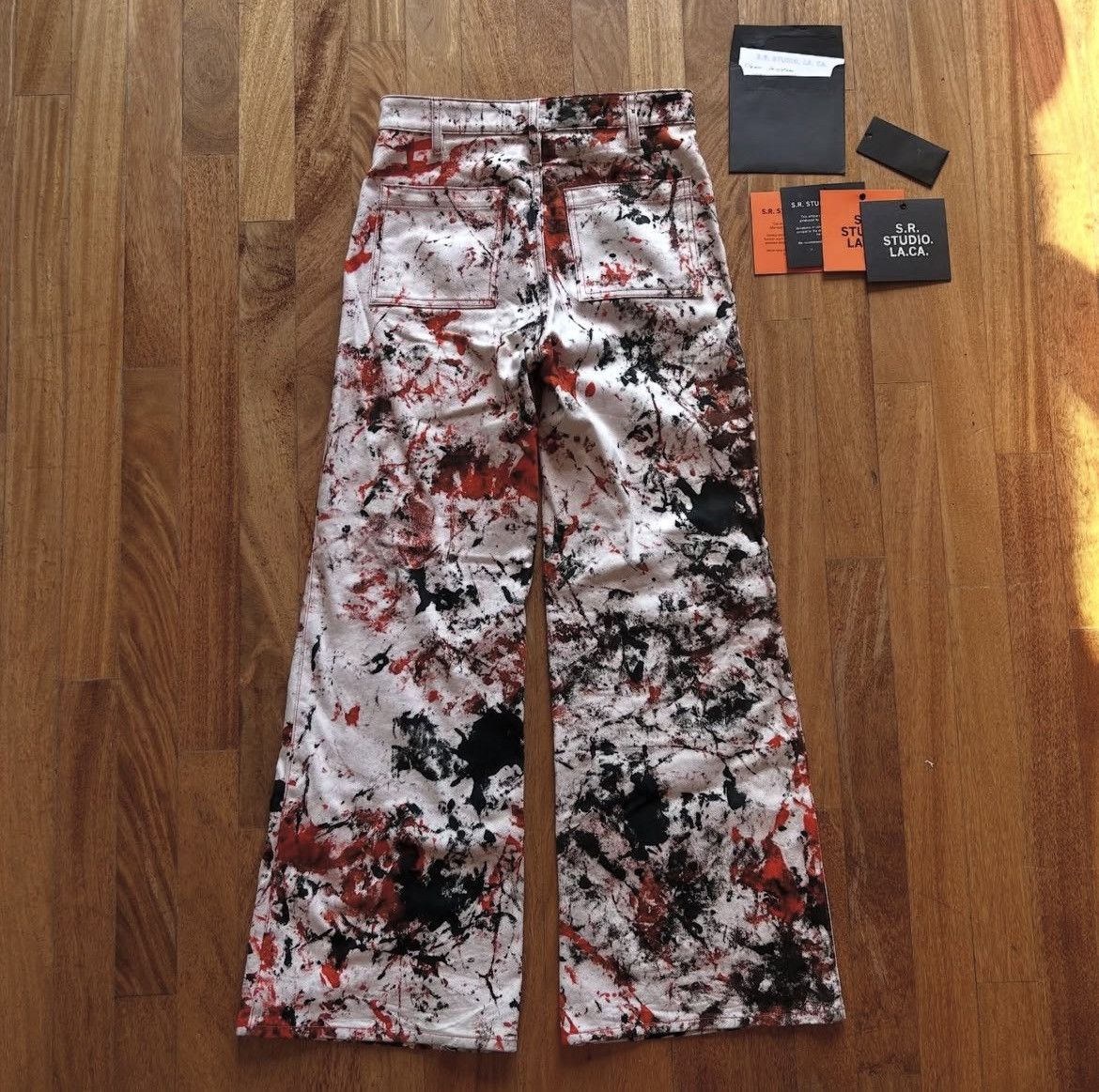 Sterling Ruby S.R. STUDIO. LA. CA. WOMEN’S HAND-DYED SOTO RAVER PANTS Size 27" / US 4 / IT 40 - 2 Thumbnail
