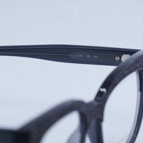 Jimmy Choo Jimmy Choo JC176 018R 00 Eyeglasses Dark Gray Glittergy 49mm Size ONE SIZE - 8 Thumbnail